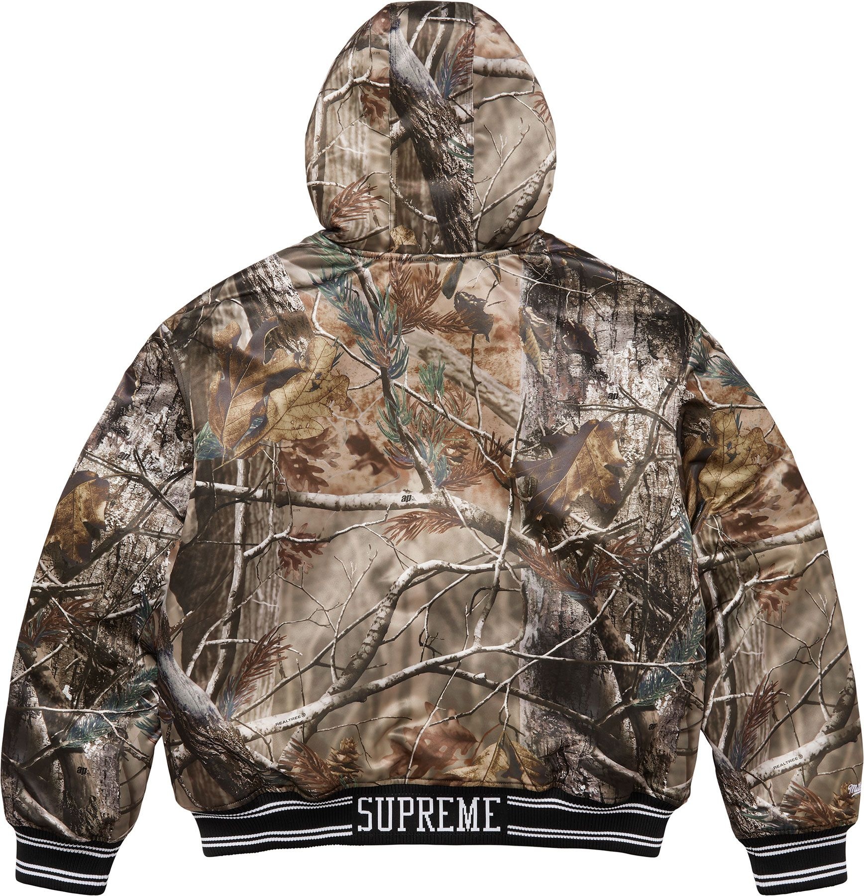 Supreme®/Mitchell & Ness® Lined Hooded Satin Varsity Jacket view 15